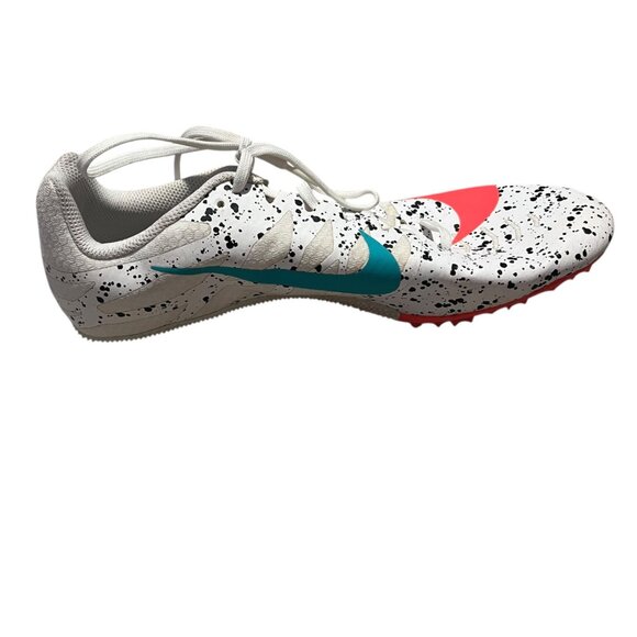 Nike Zoom Rival S 9 Paint Splatter White Crimson Jade Men's Size 12 Track - Picture 5 of 10
